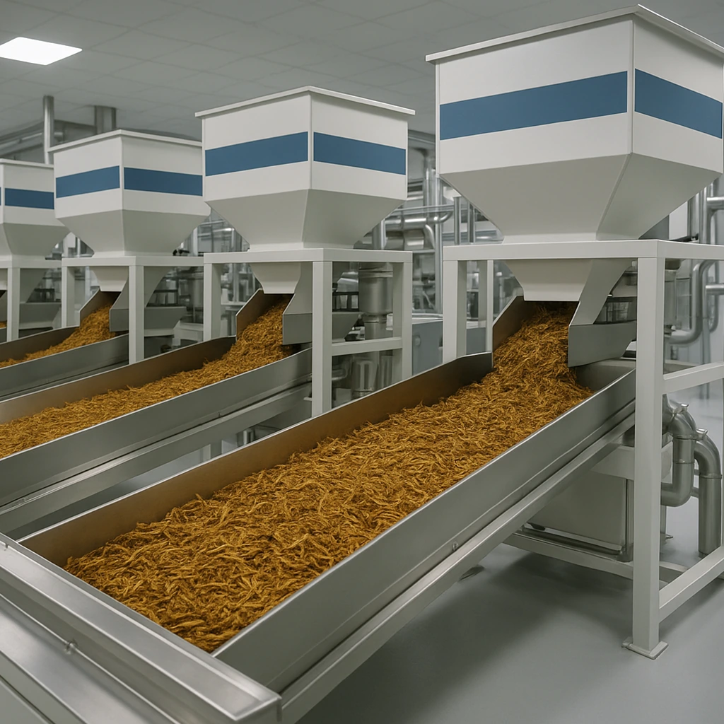 Tobacco processing equipment and conveyor