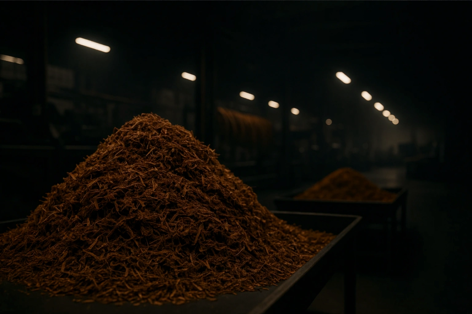 Tobacco prepared in the Double Leaf processing facility